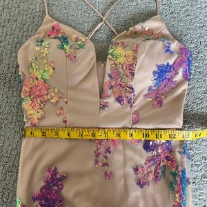 WEEKEND SALE 💥Gorgeous long 1 leg slit black tie sparkly dress - used once